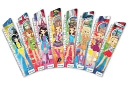 Набір закладок для книг Дівчата Європи, 8 шт., 4 шт. в упаковці