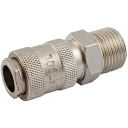Соединение быстроразъемное пневматическое Intertool с внешней резьбой 1/4"