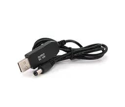 Кабель живлення для роутера USB to DC 5.5 - 2.5 мм вихід 12V - мініатюра 2