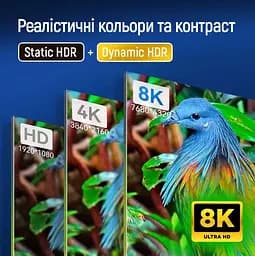 Кабель HDMI Colorway CB-HD089BK UHD v2.1 8K 48Gbit HDR Ethernet ARC 3м - мініатюра 9