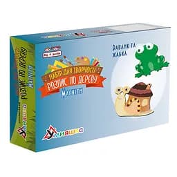 Набір дитячої творчості Розпис по дереву "Магніти-равлик та жабка" Умняшка РД-013