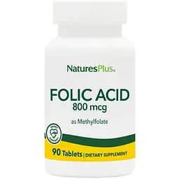 Фолієва кислота NaturesPlus 800 мкг 90 таблеток