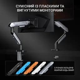 Настільне кріплення для монітора Anda Seat Stealth Pro II 17''-42'' Black (AD-W-A9-1S-BB) [123481] - мініатюра 15