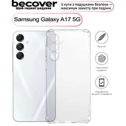 Чохол до мобільного телефона BeCover Anti-Shock Samsung Galaxy A17 5G SM-A176 Clear (713691) - мініатюра 4