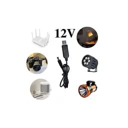 Кабель живлення USB 2.0 AM to DC 5.5 х 2.1 mm 1.0m 5V to 12V Dynamode (DM-USB-DC-5.5x2.1-12V) - мініатюра 6