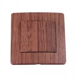 Выключатель Brille двойной внутренний TB-2V bw