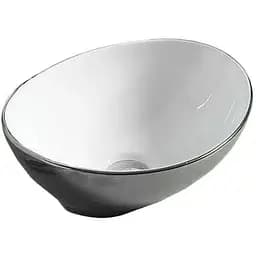 Умивальник Mexen Elza Silver/White MEX-21014079, Білий/срібло