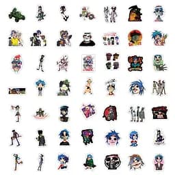 Стікерпак Горілаз Набір наклейок GeekLand Gorillaz 50 штук - мініатюра 2