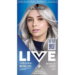 Фарба для волосся Schwarzkopf Live Urban Metallics U71 Metallic Silver - мініатюра 2