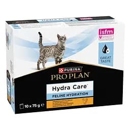 Уцінка. Вологий додатковий корм для дорослих котів Purina Pro Plan Hydra Care для збільшення споживання рідини з куркою 75 г х 10 шт. - мініатюра 2