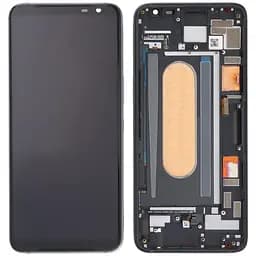 Дисплей Asus ROG Phone 3 ZS661KS /ZS661KL чорний, Amoled, PRC, з рамкою