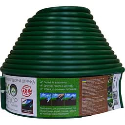 Садовая бордюрная лента Экобордюр Эконом 10 м зеленая (10705391)