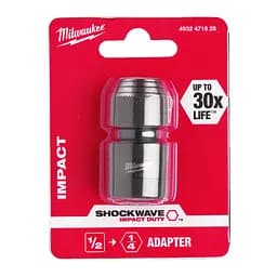 Перехідник ударний ShW MILWAUKEE, з квадрата 1/2'' на 1/4'' Hex - мініатюра 2