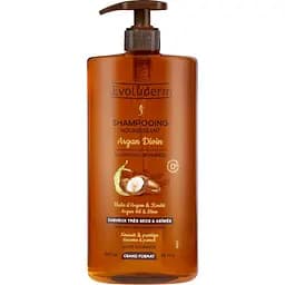 Шампунь Evoluderm для сухого та пошкодженого волосся живильний з аргановою олією 1 л