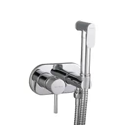 Змішувач вбудований з гігієнічним душем Globus Lux Niagara GLN-2-106 Chrome 30412