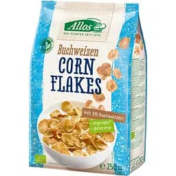Хлопья кукурузные Allos с гречкой, органические 250 г