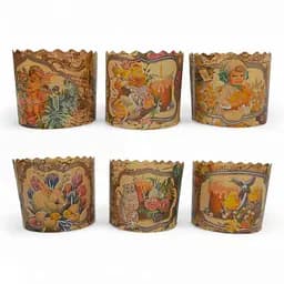 Форми для випічки паски Вікторіанські 9х8.5 см 50 шт.