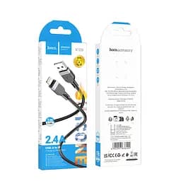 Дата кабель Hoco X109 Energy silicone USB to Lightning (1m) Black - мініатюра 5