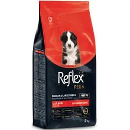 Сухий корм для цуценят Reflex Plus середніх та великих порід від 2 до 24 місяців з ягням 12 кг  - мініатюра 2