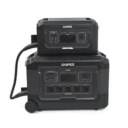 Портативний джерело живлення OUPES S3+S2, LiFePO4, 3600W, PEAK 7000W, 5120Wh, 3500 циклів, MPPT 2100 Вт, 5xAC190-250 В 16 А, 4xUSB-A -18 Вт, 2xUSB-C - 100 Вт, Anderson 12 В 30 А, IP21, 642*305*438 мм, 37,8 кг - мініатюра 2