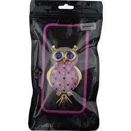 Чохол-накладка Toto TPU Case Decorative Stones IPhone X Owl Pink - мініатюра 2