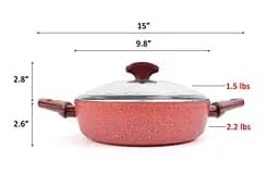 Сотейник з кришкою TVS DADA Induction 24 см з двома ручками - мініатюра 4