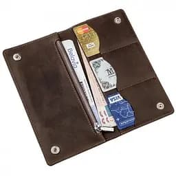 Гаманець чоловічий вертикальний матовий SHVIGEL 16198 коричневий - мініатюра 3