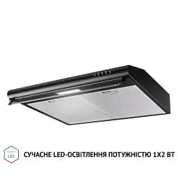 Витяжка плоска Perfelli PL 6144 BL LED - мініатюра 4