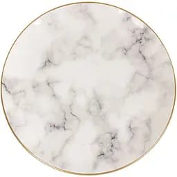 Тарілка Alba ceramics Marble, 26 см, сіра (769-030)