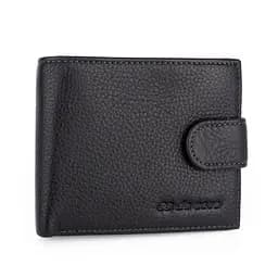 Портмоне мужское кожаное De Esse LC47891-1 черное на кнопке