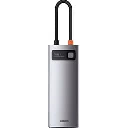 USB-хаб Baseus Metal Gleam Series 5-in-1 Multifunctional Type-C Hub Space Gray (CAHUB-CX0G) [72630] - мініатюра 4