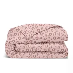 Комплект постільної білизни Cosas Pastel leopard Євро фланель рожевий (Flannel_GepardejBeige_El180-16Bubble_200) - мініатюра 3