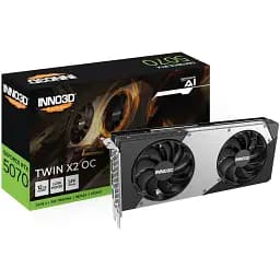 Видеокарта Inno3D GeForce RTX5070 TWIN X2 OC 12GB GDDR7 192bit PCI Express 5.0 (N50702-12D7X-195064N)