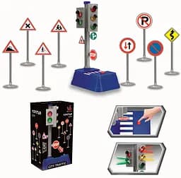 Набор игровой "Светофор и дорожные знаки" 666-03Q SHANTOU YISHENG (4812501175851)