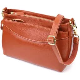 Женская сумка Vintage из натуральной кожи с формоустойчивым дном 27х16х11 см sum0027558