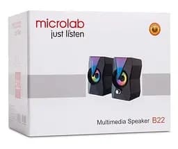 Комп'ютерні колонки 2.0 MICROLAB B22 USB - мініатюра 3