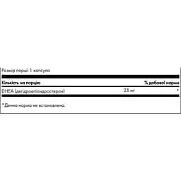 Дегідроепіандростерон ДГЕА Swanson DHEA 25 мг 30 капсул (100-67-6813365-20) - мініатюра 3