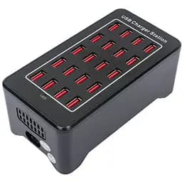 Зарядна станція ILEPO багатопортова на 20 USB портів 100 Вт / мережевий мультизарядний пристрій (19013) - мініатюра 3