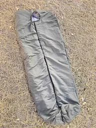 Зимовий спальний мішок на флісі до -35С (Оливковий)