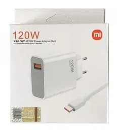 Комплект зарядний Xiaomi MDX-135-EF 120w HC з кабелем USB to Type-C - мініатюра 2