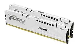Пам'ять для настільних комп'ютерів Kingston FURY 32 GB (2x16GB) DDR5 6800 MHz Beast White (KF568C34BWK2-32)