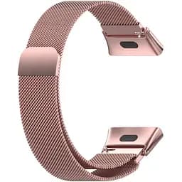 Ремінець DK для Xiaomi Redmi Watch 3 Metal Milanese Loop Magnetic (pink rose) - мініатюра 2