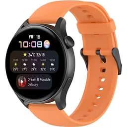 Ремінець силіконовий для смарт-годин BeWatch HW Huawei Watch 22 мм Помаранчевий (102HW03)