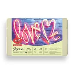 Набор карандашей акварельных 99IDEAS "Aqua Expert" 48 цветов, Basic Set 1, металлическая коробка, 99AE-48BAS1