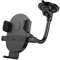 Держатель для телефона в машину Hoco H20 Mighty one-button car holder windshield черный