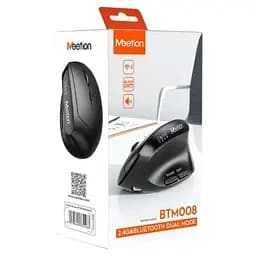 Комп'ютерна мишка MeeTion BTM008 Wireless/Bluetooth Black (MT-BTM008-A) - мініатюра 2