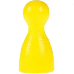 Аксесуар Фішка дерев'яна жовта для настільних ігор 2.5 см поштучно (Р00509)