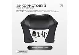 Масажер для шиї EasyFit Shiatsu (шиацу-масаж плечей та тіла роликовий) (EF-2101) - мініатюра 6