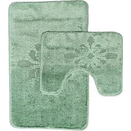 Набор ковриков для ванной Vezzer Standart 50x80 и 50x40 см светло-зеленый (VZSS5504)