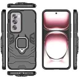 Чохол бампер Primolux Ring Armor для Oppo Reno 12 Pro 5G Black - мініатюра 2